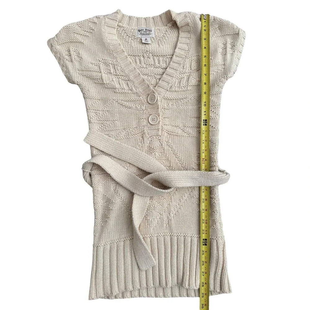 VTG Polo Jeans Ralph Lauren Chunky Knit Sweater Dress‎ Girls Size Small
